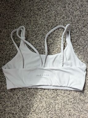 PARAGON Soft White Double-Strap Sports Bra